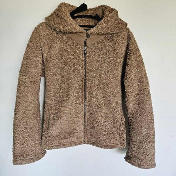 Patagonia Women’s Synchilla Teddy Bear Fleece Jacket Size Small Brown Sherpa - Picture 1 of 10